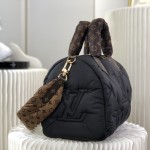 Louis Vuitton Speedy Bandoulière 25 Silver Econyl embroidered tote bag