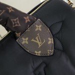 Louis Vuitton Speedy Bandoulière 25 Silver Econyl embroidered tote bag