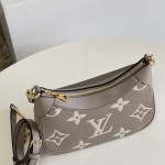 Louis Vuitton M46091 Bagatelle Bag Off-White Embossed Monogram Empreinte