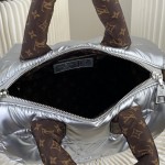 Louis Vuitton Speedy Bandoulière 25 Silver Econyl embroidered tote bag
