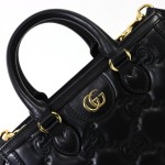 Gucci Embroidered Leather Shoulder Bag 728309 Original Leather