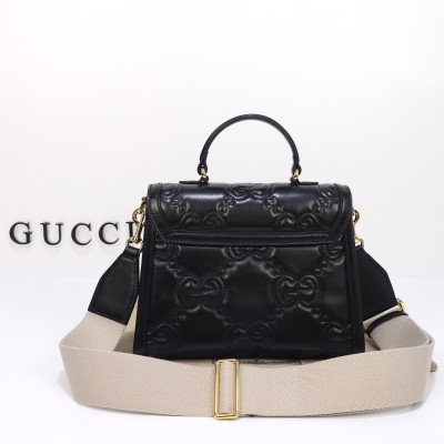 Gucci - Embroidered Leather Handbag 736877 Premium Original Quality