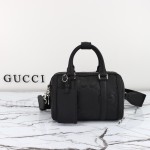 GUCCI 725292 Crushed GG Leather Handbag with Original Dust Bag