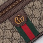 Gucci 574796 Beige Brown Leather Shoulder Bag Replica