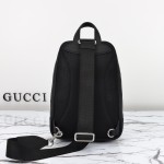 Gucci 766937 Black Embossed G Leather Shoulder Bag