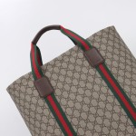 Gucci 763287 Apricot Brown Large Leather Tote Bag 39×41×16 cm