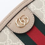 Gucci 499621 Cream Oat Leather Shoulder Bag Replica