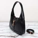 Gucci 782849 Patent Leather Shoulder Bag – Black, Burgundy, Light Green