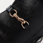 Gucci 782849 Patent Leather Shoulder Bag – Black, Burgundy, Light Green