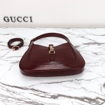 Gucci 782849 Patent Leather Shoulder Bag – Black, Burgundy, Light Green