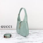 Gucci 782849 Patent Leather Shoulder Bag – Black, Burgundy, Light Green