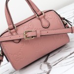 Gucci 790130 Pink and Apricot Leather Handbag