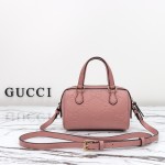 Gucci 790130 Pink and Apricot Leather Handbag