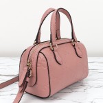 Gucci 790130 Pink and Apricot Leather Handbag