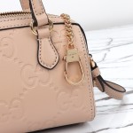 Gucci 790130 Pink and Apricot Leather Handbag