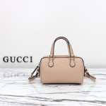 Gucci 790130 Pink and Apricot Leather Handbag