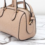 Gucci 790130 Pink and Apricot Leather Handbag
