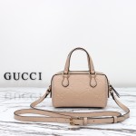 Gucci 790130 Pink and Apricot Leather Handbag