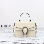 Gucci 799599 Patent Leather Shoulder Bag in Black and Off-White