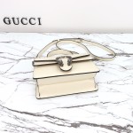 Gucci 799599 Patent Leather Shoulder Bag in Black and Off-White