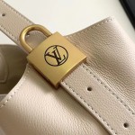 Louis Vuitton Low Key Hobo Bag in grained calfskin leather with adjustable shoulder strap