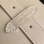 Louis Vuitton Low Key Hobo Bag in grained calfskin leather with adjustable shoulder strap