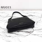 Gucci GG Black Canvas Leather Tote Bag 815217