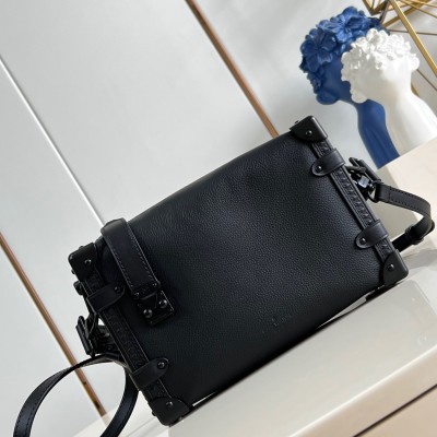 Louis Vuitton Side Trunk M24309 Medium Handbag Black Out
