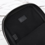 Gucci 822073 Black Rubber Leather Handbag
