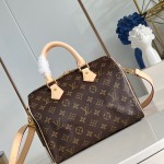 Louis Vuitton Speedy Bandoulière 25 Handbag with Monogram Canvas and Leather Handle