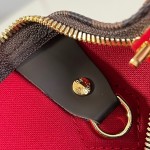 Louis Vuitton Speedy Bandoulière 25 Handbag with Damier Ebene Canvas and Leather Handle