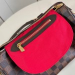 Louis Vuitton Speedy Bandoulière 25 Handbag with Damier Ebene Canvas and Leather Handle