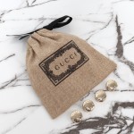 Gucci 815178 Brown & Black Leather Top Handle Bag