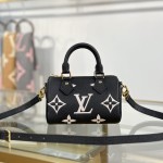 Louis Vuitton Nano Speedy M81456 Black Mini Handbag