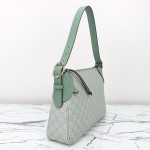 Gucci 815218 Pink Rubber Shoulder Bag / Gucci 815216 Green Rubber Handbag