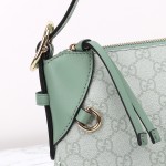 Gucci 815218 Pink Rubber Shoulder Bag / Gucci 815216 Green Rubber Handbag