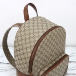 Gucci 821159 Apricot Brown Leather Backpack