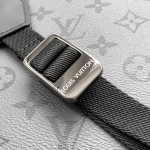 Louis Vuitton Christopher Medium Backpack in Monogram Eclipse and Monogram Eclipse Reverse with Multiple Pockets