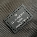 Louis Vuitton Christopher Medium Backpack in Monogram Eclipse and Monogram Eclipse Reverse with Multiple Pockets