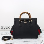 Gucci 702721 Black Leather Bag with Dust Bag