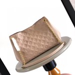 Louis Vuitton Anytime Small Monogram Empreinte Leather Handbag M14414 Black / M14658 Milkshake Pink