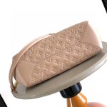 Louis Vuitton Anytime Small Monogram Empreinte Leather Handbag M14414 Black / M14658 Milkshake Pink