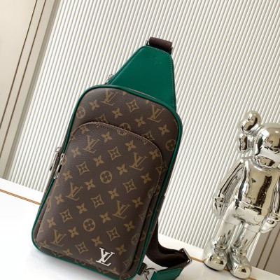 Louis Vuitton - Avenue Small Shoulder Bag in Monogram Eclipse Canvas