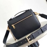 Louis Vuitton Oxford Handbag M22735/M22792 black grey brown soft grained leather gold hardware