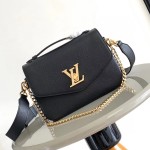 Louis Vuitton Oxford Handbag M22735/M22792 black grey brown soft grained leather gold hardware