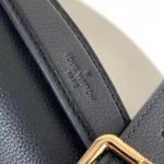 Louis Vuitton Oxford Handbag M22735/M22792 black grey brown soft grained leather gold hardware