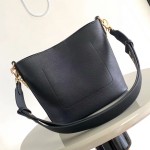 Louis Vuitton Lock and Walk Bucket Bag M24006/M24165 white black brown calfskin leather LV turn-lock gold chain