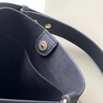 Louis Vuitton Lock and Walk Bucket Bag M24006/M24165 white black brown calfskin leather LV turn-lock gold chain