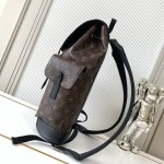 Louis Vuitton Christopher Small Backpack in Monogram Canvas with Rugged Design