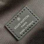 Louis Vuitton Avenue Shoulder Bag in Damier Graphite Canvas with Leather Patch and Adjustable Strap